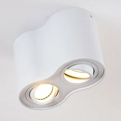 Plafonnier Betsie Blanc, 2 lumières