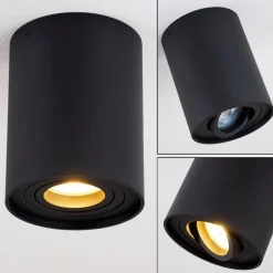 Plafonnier Betsie Noir, 1 lumière