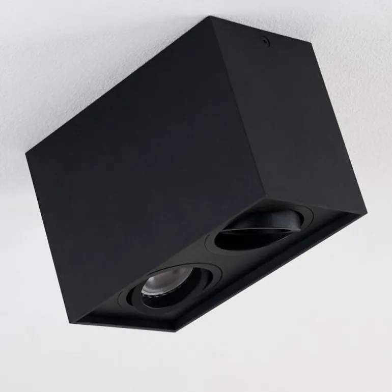 Plafonnier Betsie Noir, 2 lumières