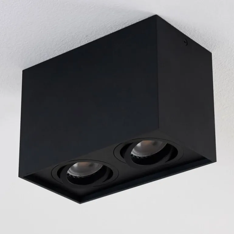 Plafonnier Betsie Noir, 2 lumières