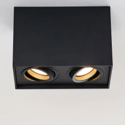 Plafonnier Betsie Noir, 2 lumières