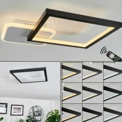 Plafonnier Bina LED Blanc, 1 lumière, Télécommandes