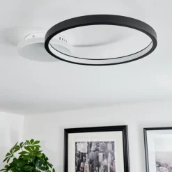 Plafonnier Bina LED Blanc, 1 lumière, Télécommandes