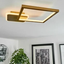 Plafonnier Bina LED Laiton, 1 lumière, Télécommandes