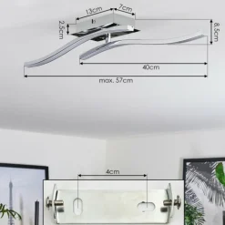 Plafonnier Biskopstorp LED Chrome, 1 lumière