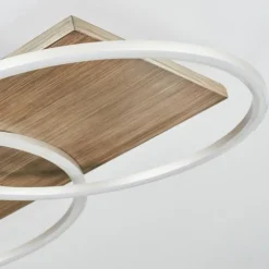 Plafonnier Blandford LED Écru, Nickel mat, Argenté, 2 lumières, Télécommandes