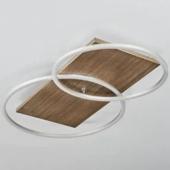 Plafonnier Blandford LED Écru, Nickel mat, Argenté, 2 lumières, Télécommandes