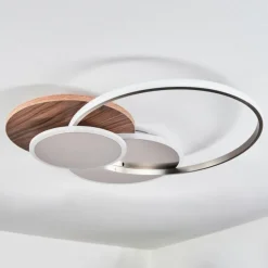 Plafonnier Blandford LED Écru, Nickel mat, Argenté, 1 lumière, Télécommandes