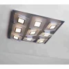Plafonnier Bopp FRAME LED Aluminium, 9 lumières