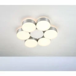 Plafonnier Bopp TOUCH LED Aluminium, 6 lumières