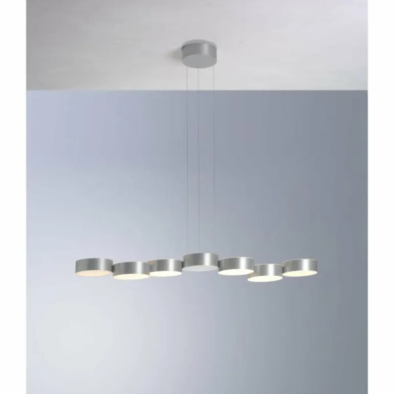 Plafonnier Bopp TOUCH LED Aluminium, 6 lumières