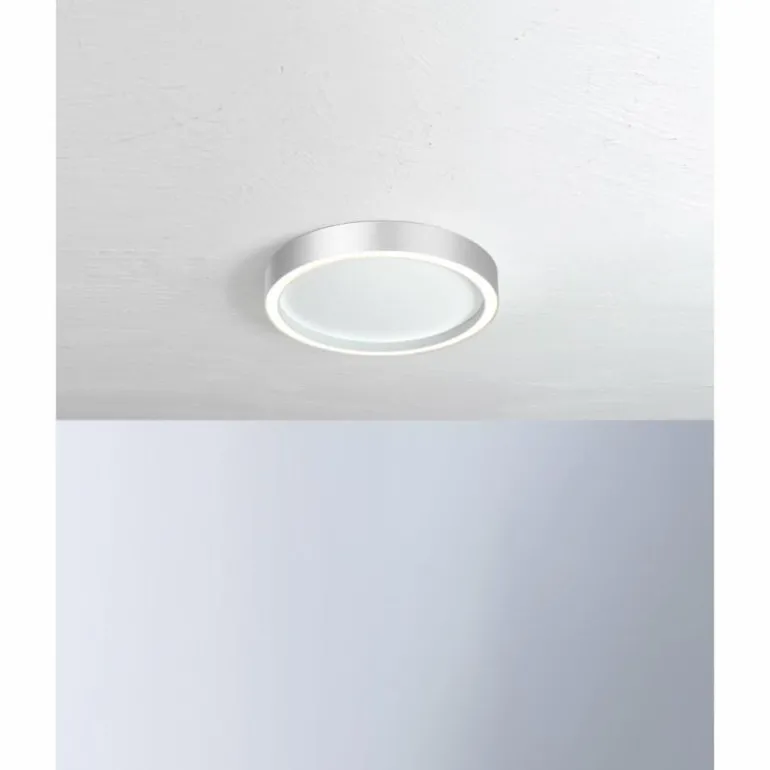 Plafonnier Bopp-Leuchten AURA LED Argenté, Blanc, 1 lumière