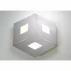Plafonnier Bopp-Leuchten BOX COMFORT LED Argenté, 3 lumières