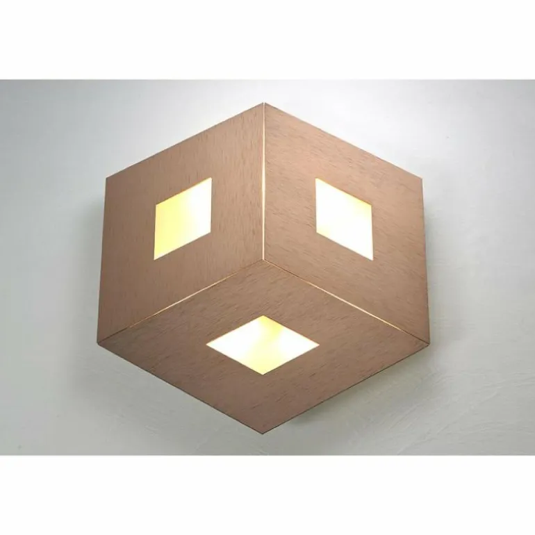 Plafonnier Bopp-Leuchten BOX COMFORT LED Or, Rose, 3 lumières