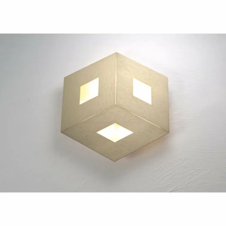 Plafonnier Bopp-Leuchten BOX COMFORT LED Or, 3 lumières