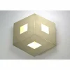 Plafonnier Bopp-Leuchten BOX COMFORT LED Or, 3 lumières