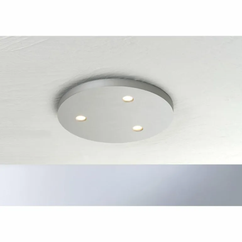 Plafonnier Bopp-Leuchten CLOSE LED Argenté, 3 lumières