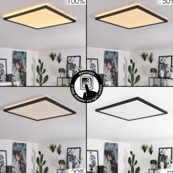 Plafonnier Boyero LED Noir, Blanc, 1 lumière