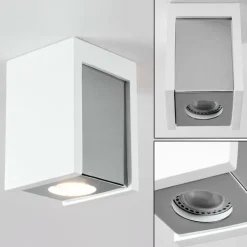 Plafonnier Braslo Chrome, Blanc, 1 lumière