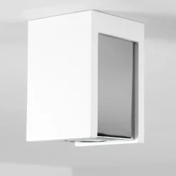 Plafonnier Braslo Chrome, Blanc, 1 lumière