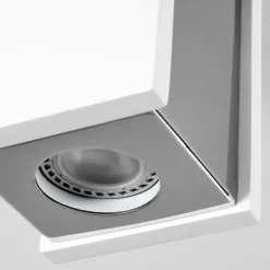 Plafonnier Braslo Chrome, Blanc, 1 lumière