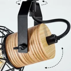 Plafonnier Bridgeport Noir, 2 lumières