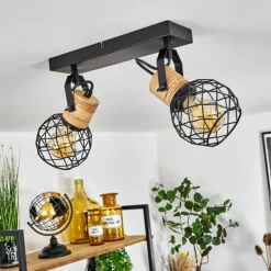 Plafonnier Bridgeport Noir, 2 lumières