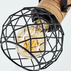 Plafonnier Bridgeport Noir, 4 lumières