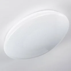 Plafonnier Brighton Star LED Blanc, 1 lumière, Télécommandes, Changeur de couleurs