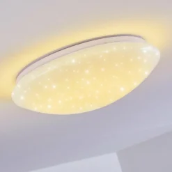 Plafonnier Brighton Star LED Blanc, 1 lumière, Télécommandes, Changeur de couleurs