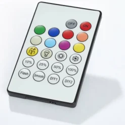 Plafonnier Brilliant Abie LED Blanc, 1 lumière, Télécommandes