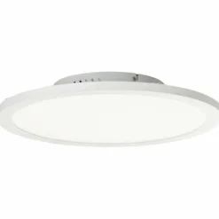 Plafonnier Brilliant Abie LED Blanc, 1 lumière, Télécommandes, Changeur de couleurs