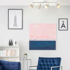 Plafonnier Brilliant Alexia Argenté, 4 lumières