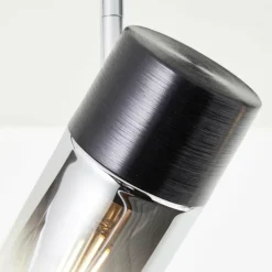 Plafonnier Brilliant Alia Noir, 4 lumières