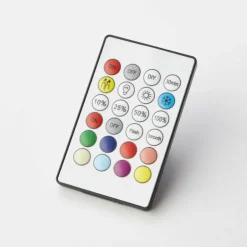 Plafonnier Brilliant Allie Blanc, 1 lumière, Télécommandes, Changeur de couleurs