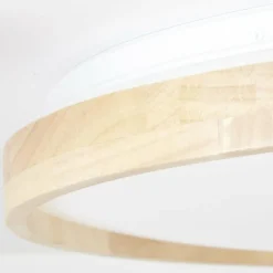 Plafonnier Brilliant Alson LED Brun, Blanc, 1 lumière, Télécommandes