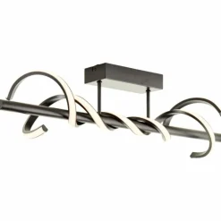 Plafonnier Brilliant Amalie LED Noir, 1 lumière