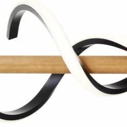 Plafonnier Brilliant Amalia LED Noir, 1 lumière