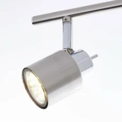 Plafonnier Brilliant ANDRES Chrome, Nickel mat, 2 lumières