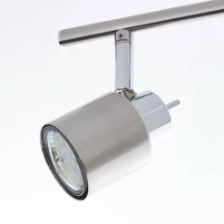 Plafonnier Brilliant ANDRES Chrome, Nickel mat, 2 lumières