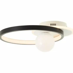 Plafonnier Brilliant Atlanta LED Noir, 1 lumière