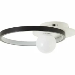 Plafonnier Brilliant Atlanta LED Noir, 1 lumière