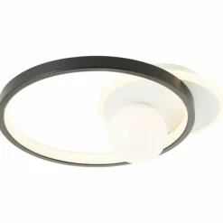 Plafonnier Brilliant Atlanta LED Noir, 1 lumière