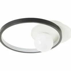 Plafonnier Brilliant Atlanta LED Noir, 1 lumière