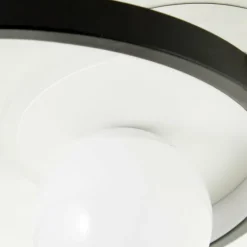 Plafonnier Brilliant Atlanta LED Noir, 1 lumière