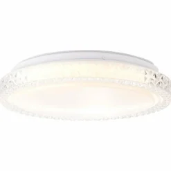 Plafonnier Brilliant Badria Blanc, 1 lumière