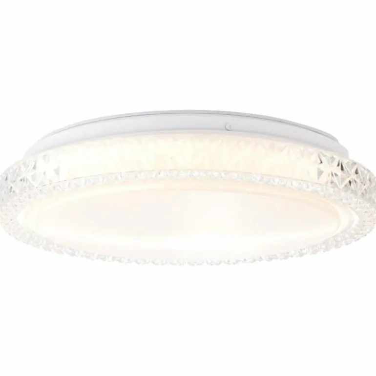 Plafonnier Brilliant Badria Blanc, 1 lumière