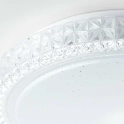 Plafonnier Brilliant Badria Blanc, 1 lumière