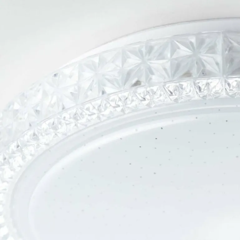 Plafonnier Brilliant Badria Blanc, 1 lumière