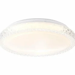 Plafonnier Brilliant Badria Blanc, 1 lumière